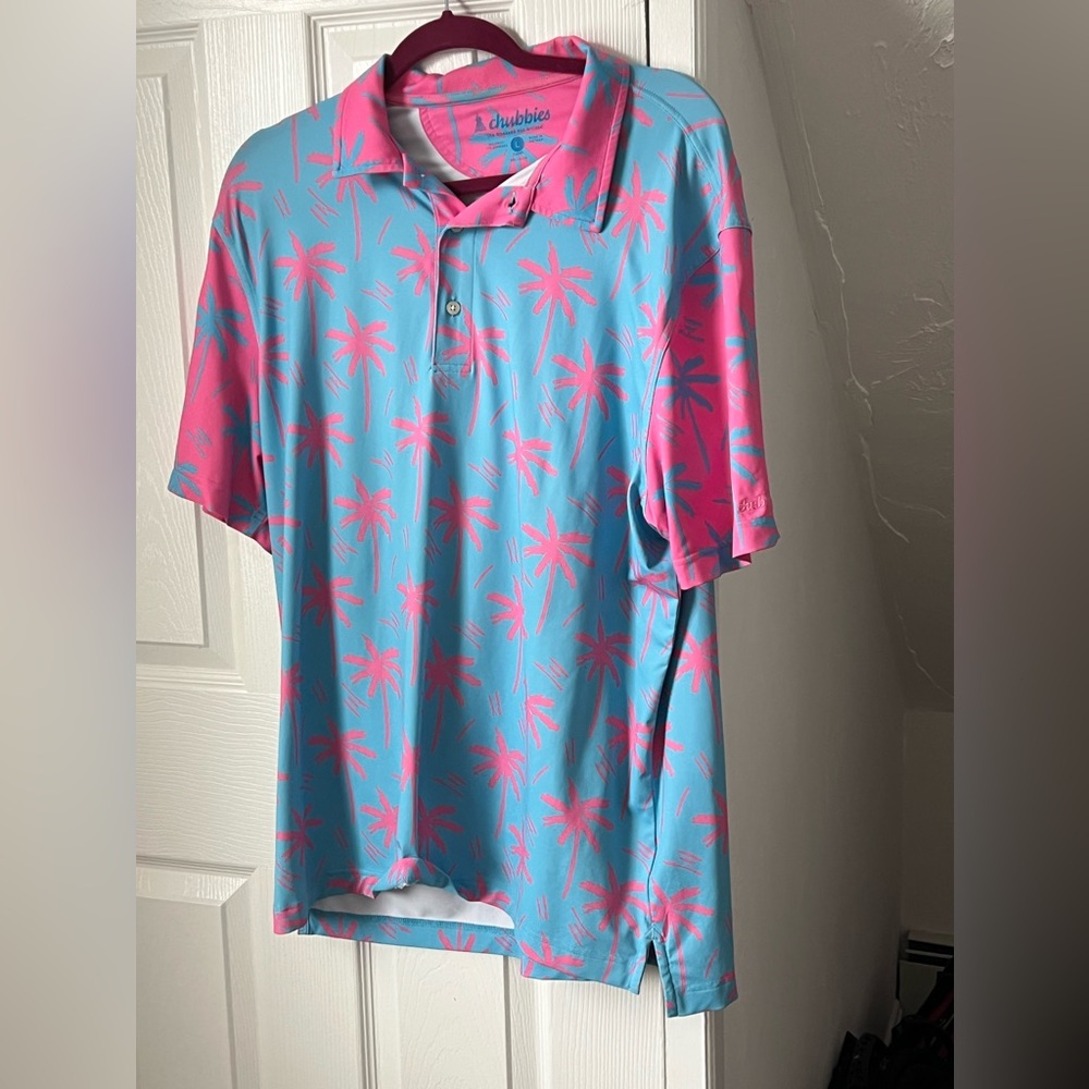 Chubbies Electric Slide Short Sleeve Performance Polo